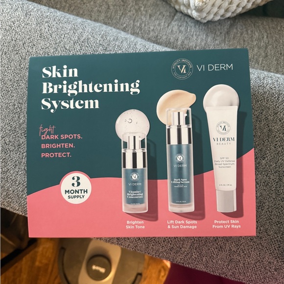 VI DERM Skin Brightening System 3 month supply NIB